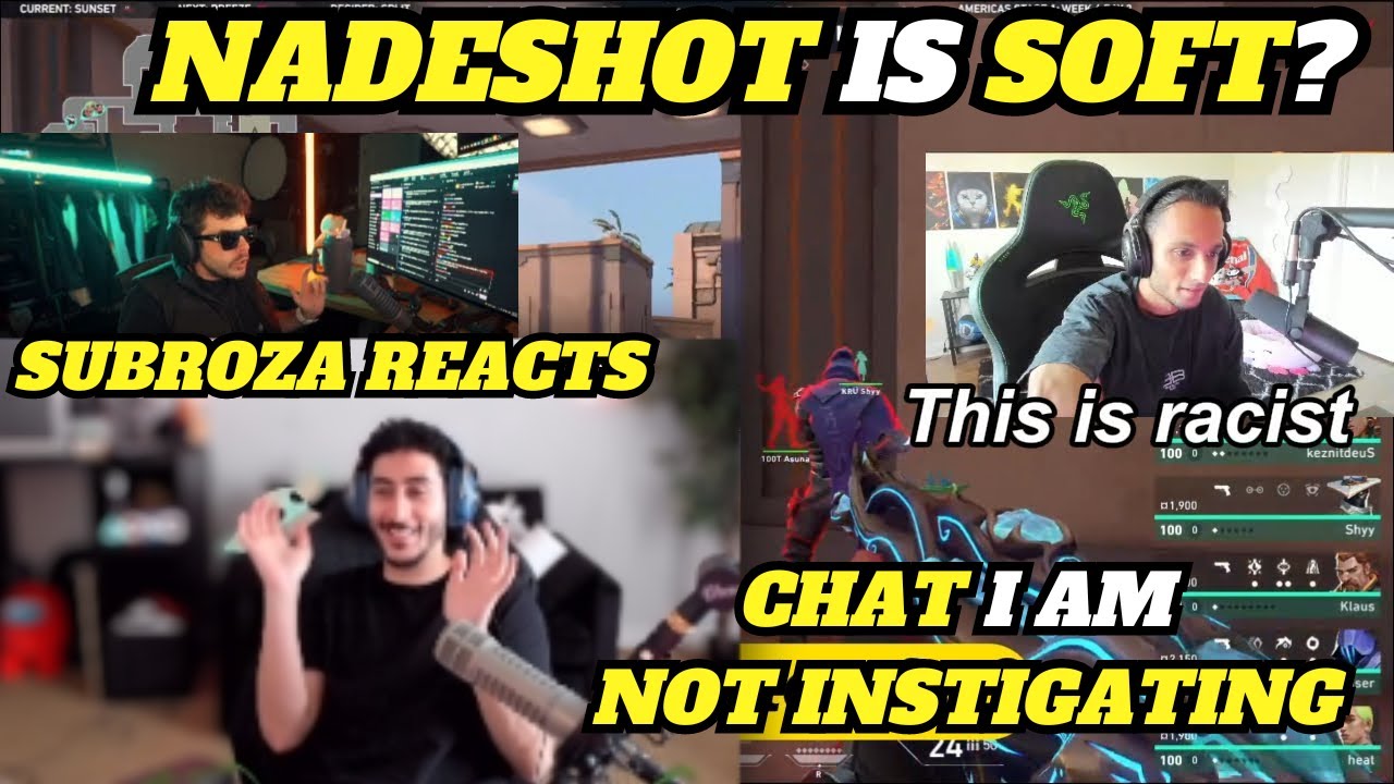 Суброза наблюдает за Nadeshot и говядиной FNS