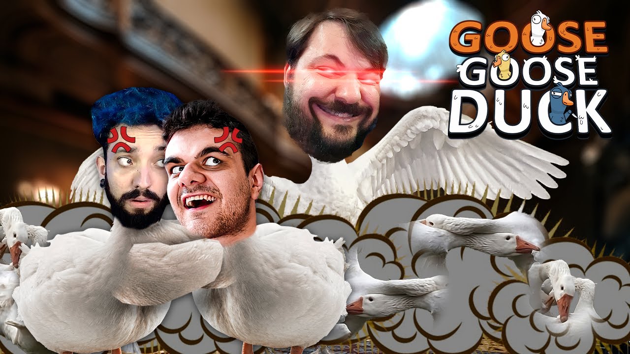 GOOSE GOOSE DUCK: A PIOR PARTIDA DA HISTÓRIA ONDE TODO MUNDO FOI BURRO! c/ Gabs, Core, MrGuinas e +