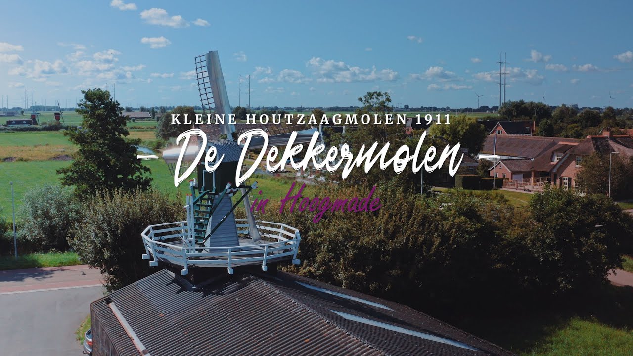 De Dekkermolen bij molenmakerij Verbij in Hoogmade