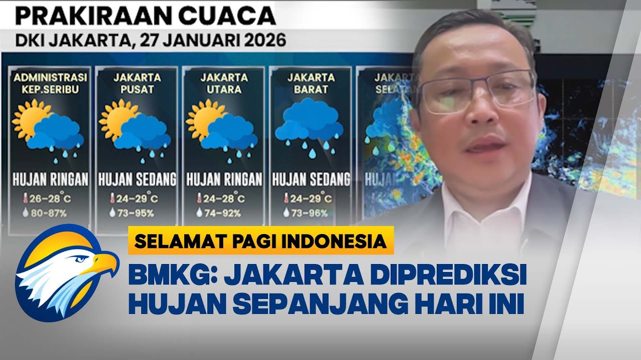 BMKG Prediksi Hujan Sepanjang Hari di Jakarta, Ini Penjelasannya! [Selamat Pagi Indonesia]