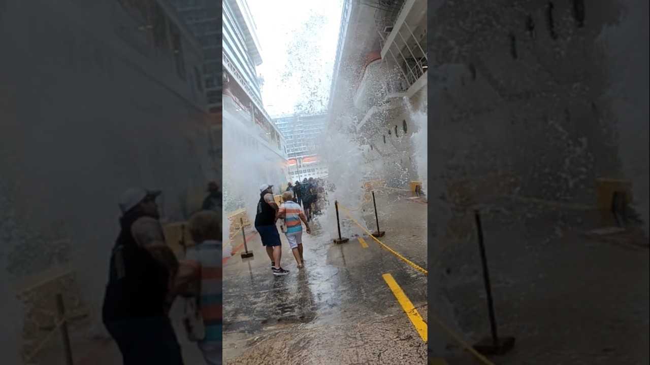 Этот всплеск был совершенно неожиданным 💦🚢 MSC Seascape 