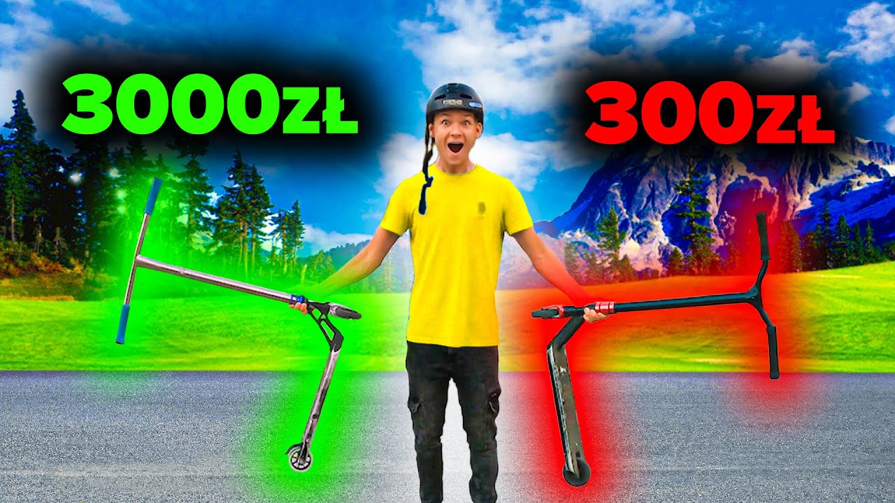 HULAJNOGA ZA 300ZŁ VS HULAJNOGA ZA 3000ZŁ!