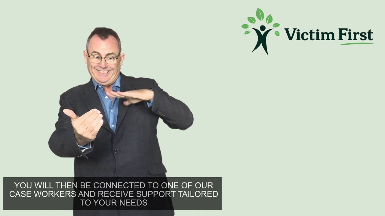 Victim First (British Sign Language)