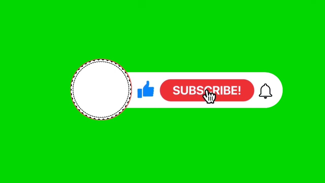 1. Green Screen Subscribe Button (No Copyright) #greenscreen