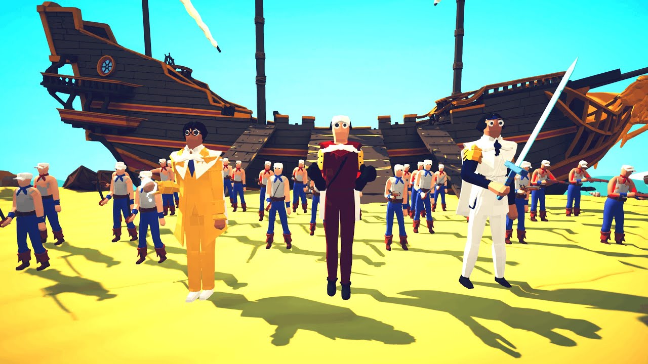 One Piece - Navy Marines Vs Pirate Faction in TABS | Totally Accurate Battle Simulator