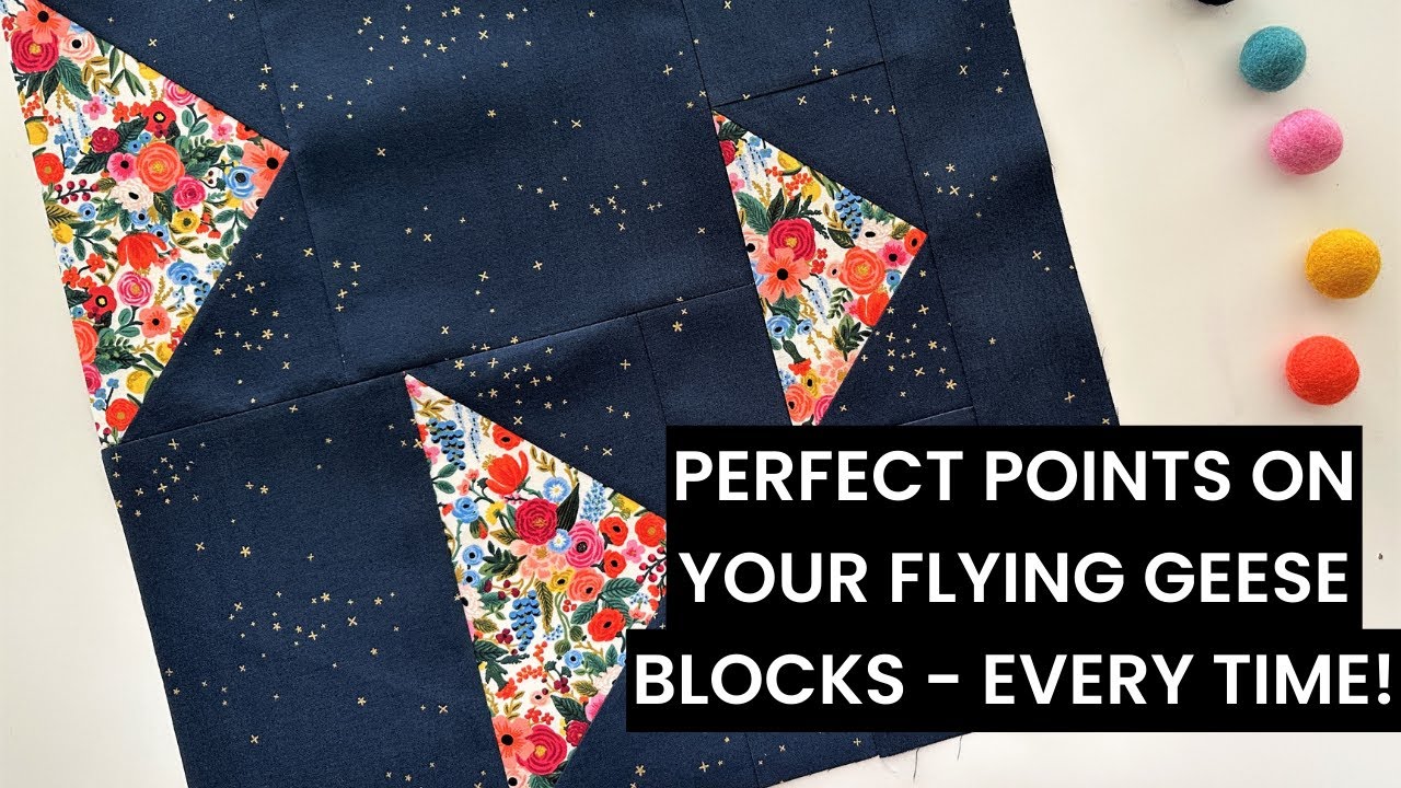 Flying Geese Quilting Hack: How to Keep Your Points Pointy Every Time!