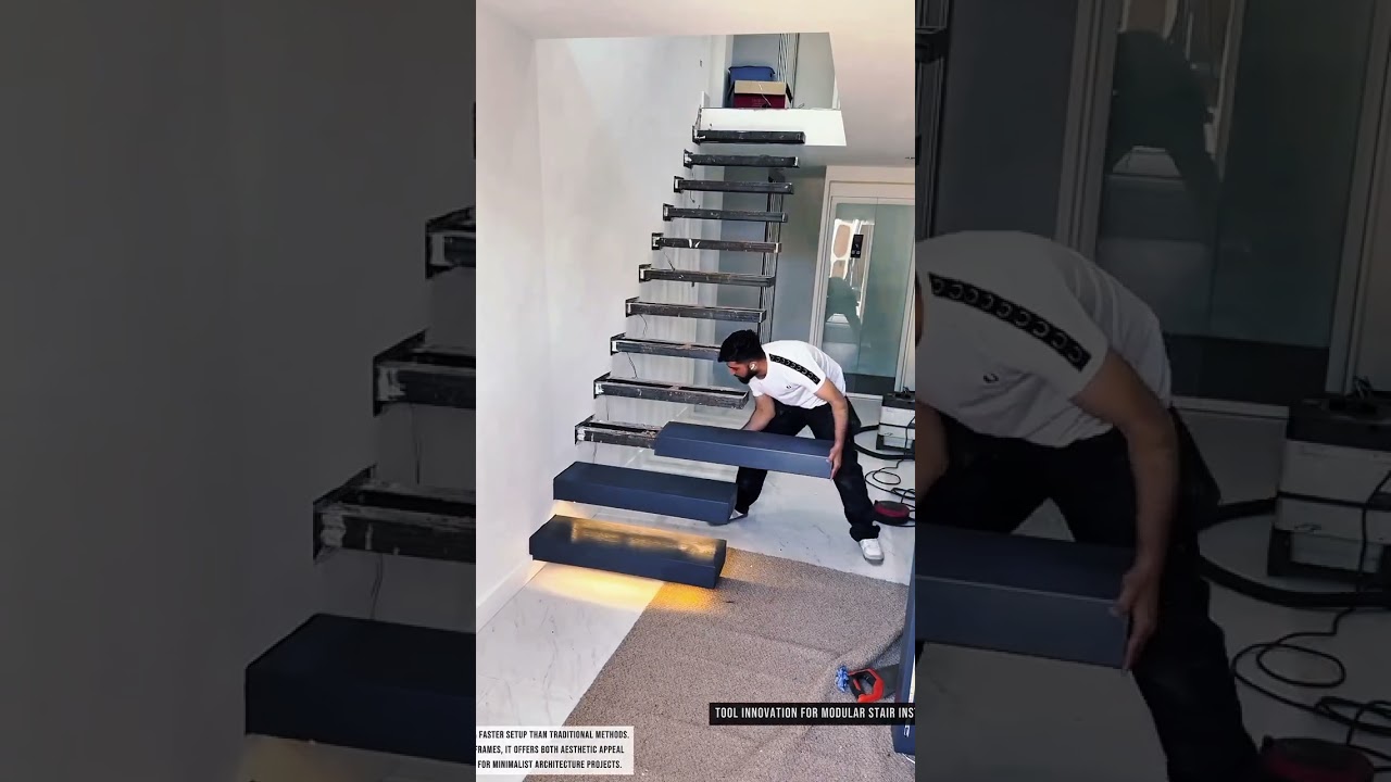 Tool innovation for modular stair installation in modern houses
