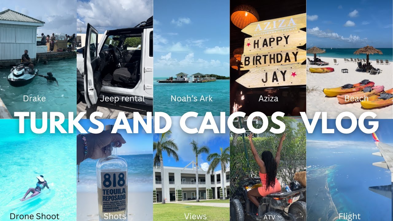 Turks and Caicos Vlog | Saw Drake at Noah's Ark, Aziza, Da Conch Shack, Shisha Lounge,  Drone Shoot