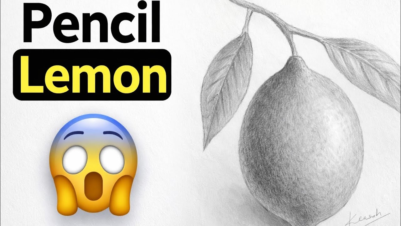  नीबू का चित्र # lamon sketching # pencil sketch # art 