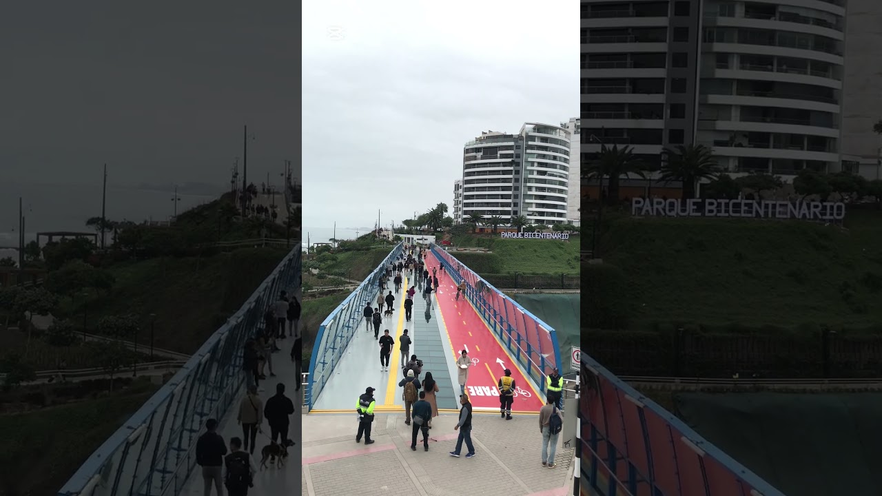 NUEVO PUENTE EN LIMA QUE UNE LOS DISTRITOS DE BARRANCO Y MIRAFLORES  #per&uacute; #peru #lima #miraflores