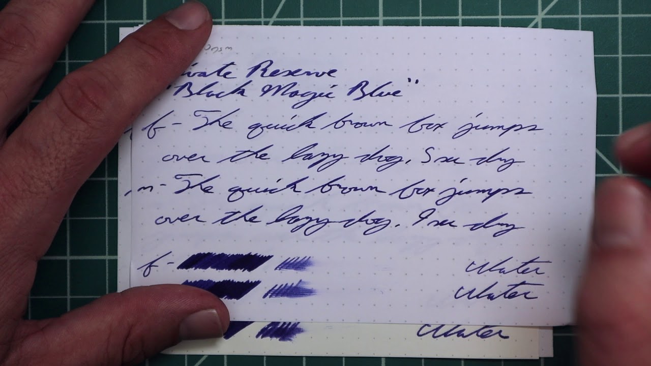 Private Reserve Black Magic Blue Fountain Pen Ink #fountainpenink #fountainpens