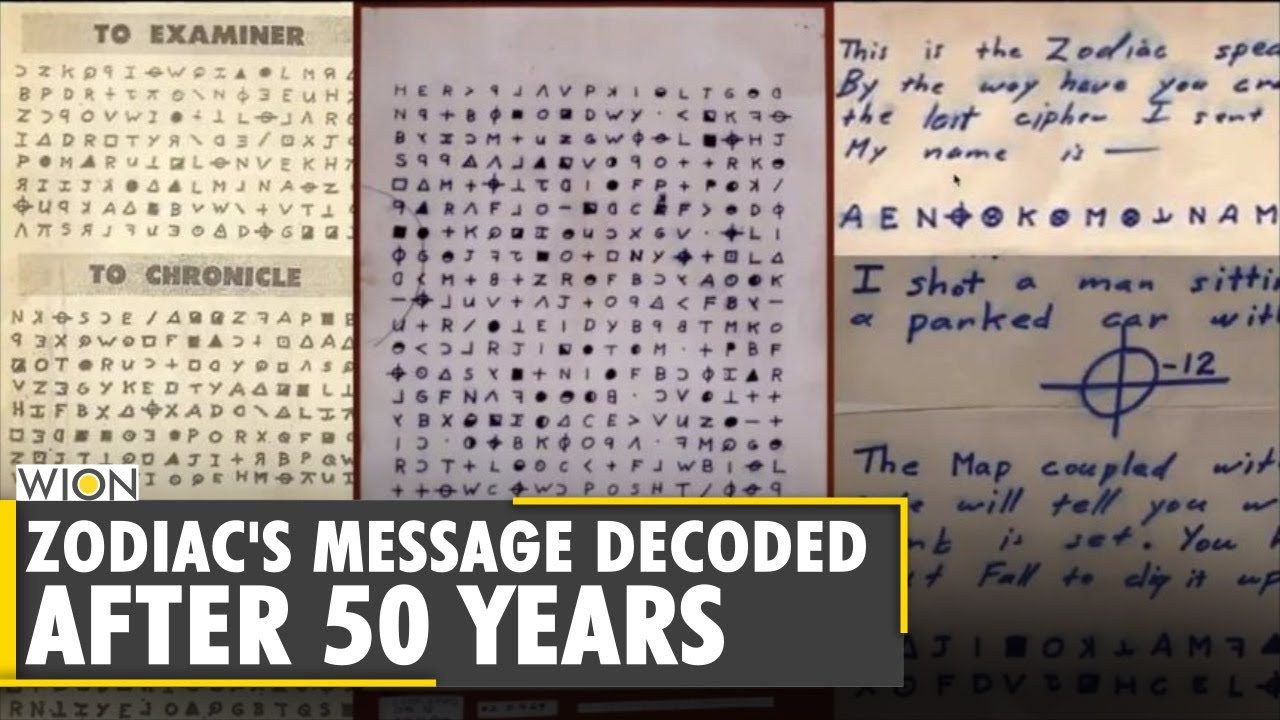 'Zodiac serial killer' message decoded after 50 years | California | World News | WION News