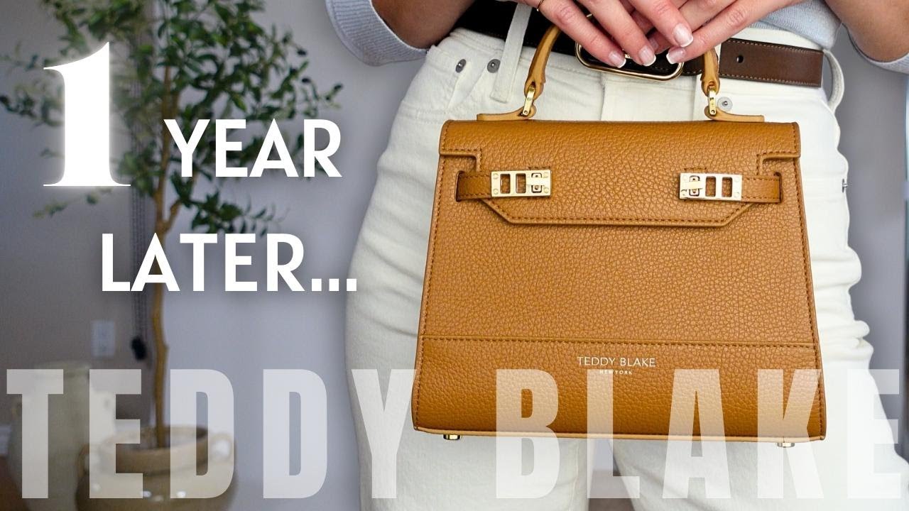 Is it *WORTH IT* 1 year LATER? UNSPONSORED Teddy Blake Luxury Handbag Review 👜 Kim Stampatto 9
