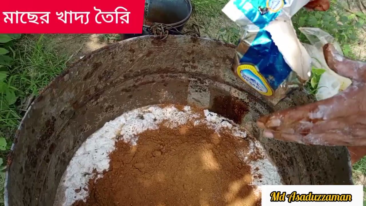 মাছের খাদ্য তৈরি