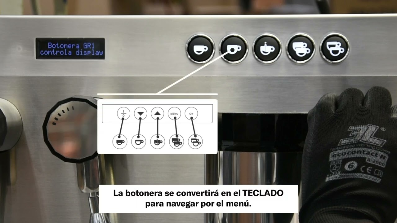 Tutorial de Iberital - Display Tandem, Intenz y Referent acceso al menú mediante botonera