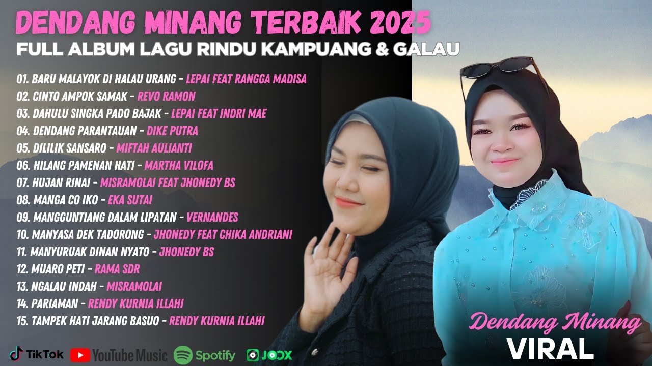 Dendang Minang Terbaik 2025 – Full Album Lagu Rindu Kampuang & Galau