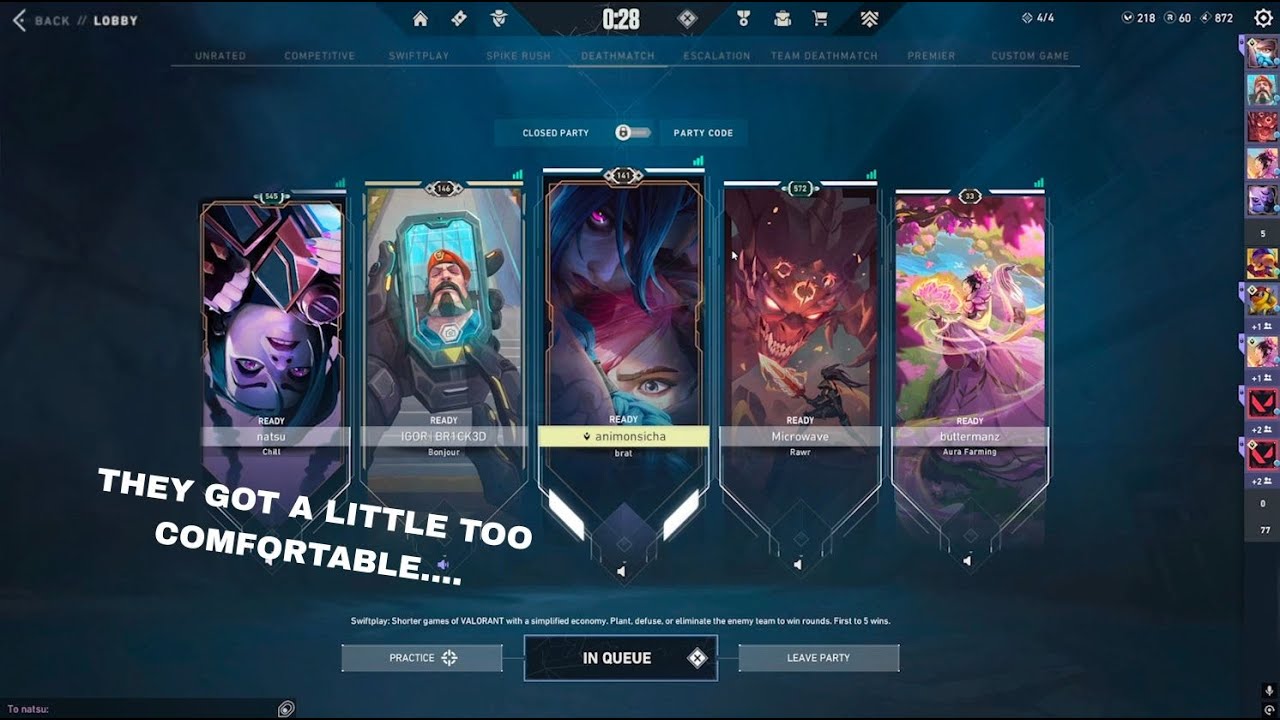 swiftplay with 4 guys… absolute chaos