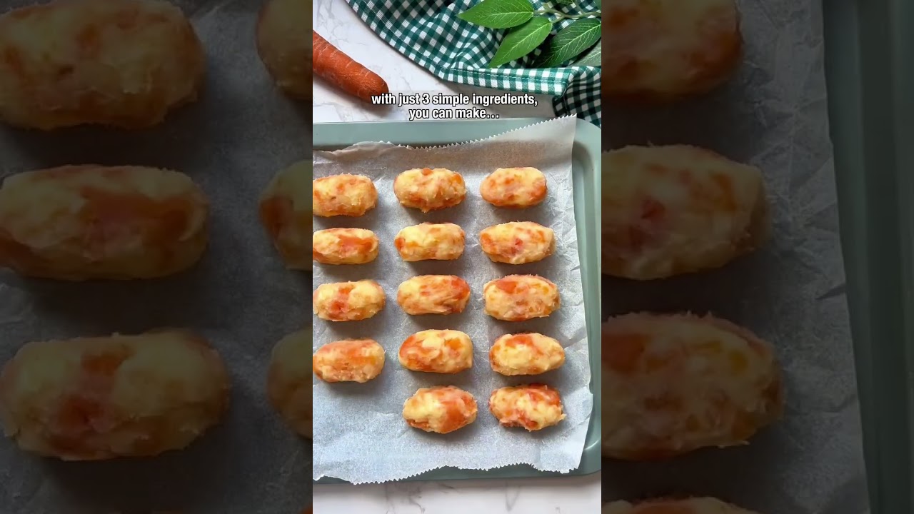 Potato & Carrot Tots for Baby Led Weaning | BLW Recipe 