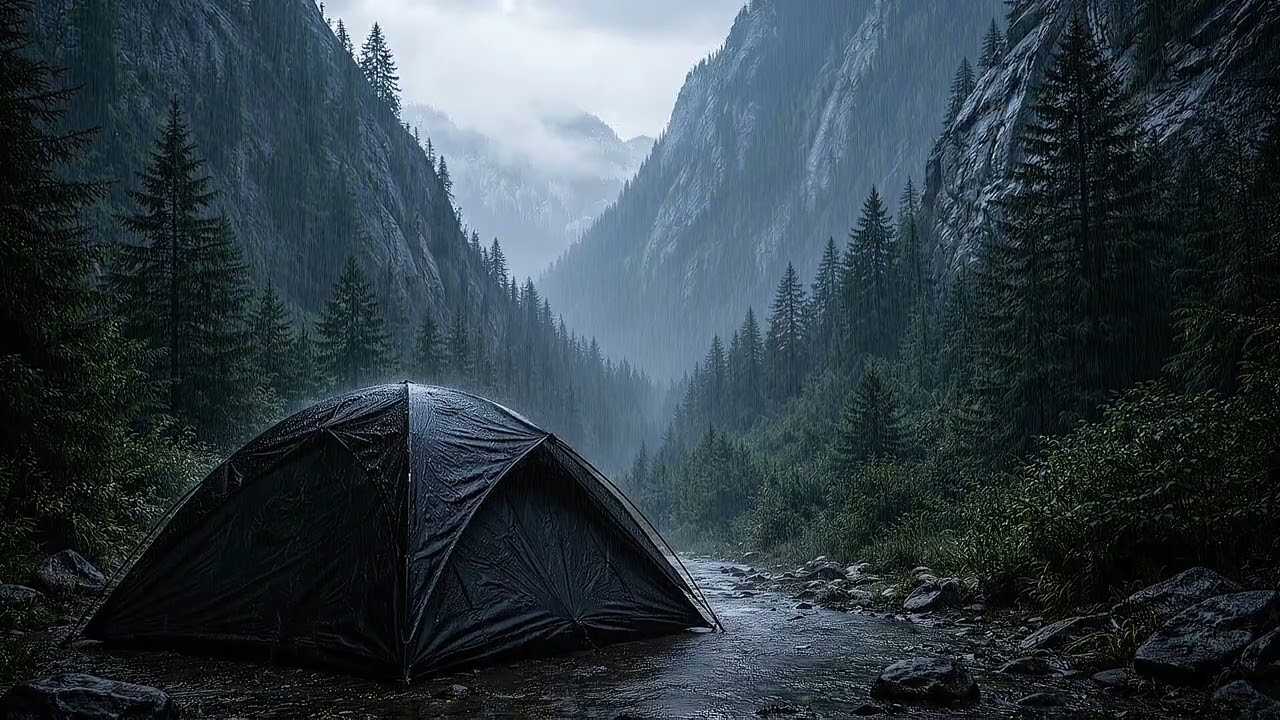 Mountain Rain Ambience for Study, Focus and Sleep (1 Hours)