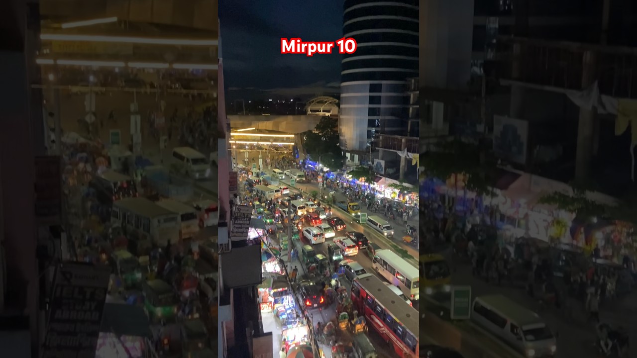 Heavy traffic jam in Mirpur 10 #mirpur #dhaka #traffic #jam
