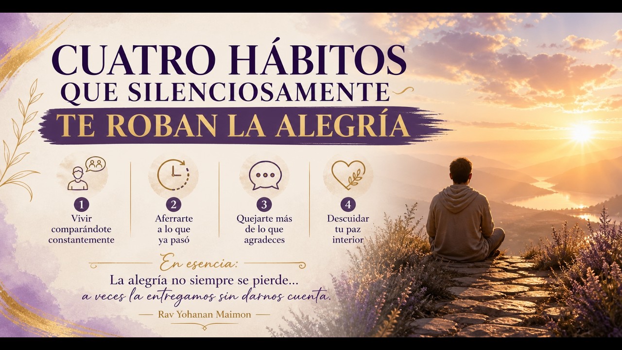 Cuatro hábitos que silenciosamente te roban la alegría
