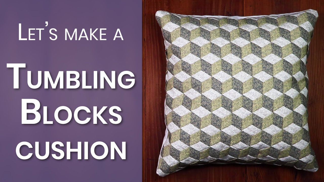 How to make a Tumbling Blocks cushion, Fabric Weaving project