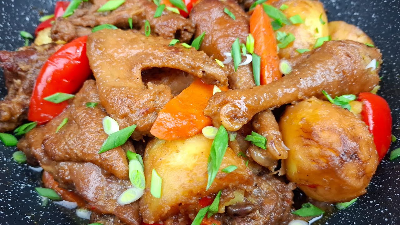 Вкуснейшая Домашняя Курочка С Овощами На Сковороде! Тушёная КАРТОШКА С КУРИЦЕЙ!