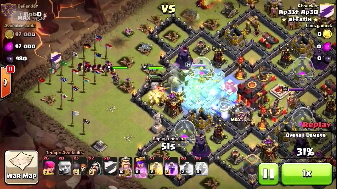 GiWiArch 2 Star War Attack Strategy - TH10