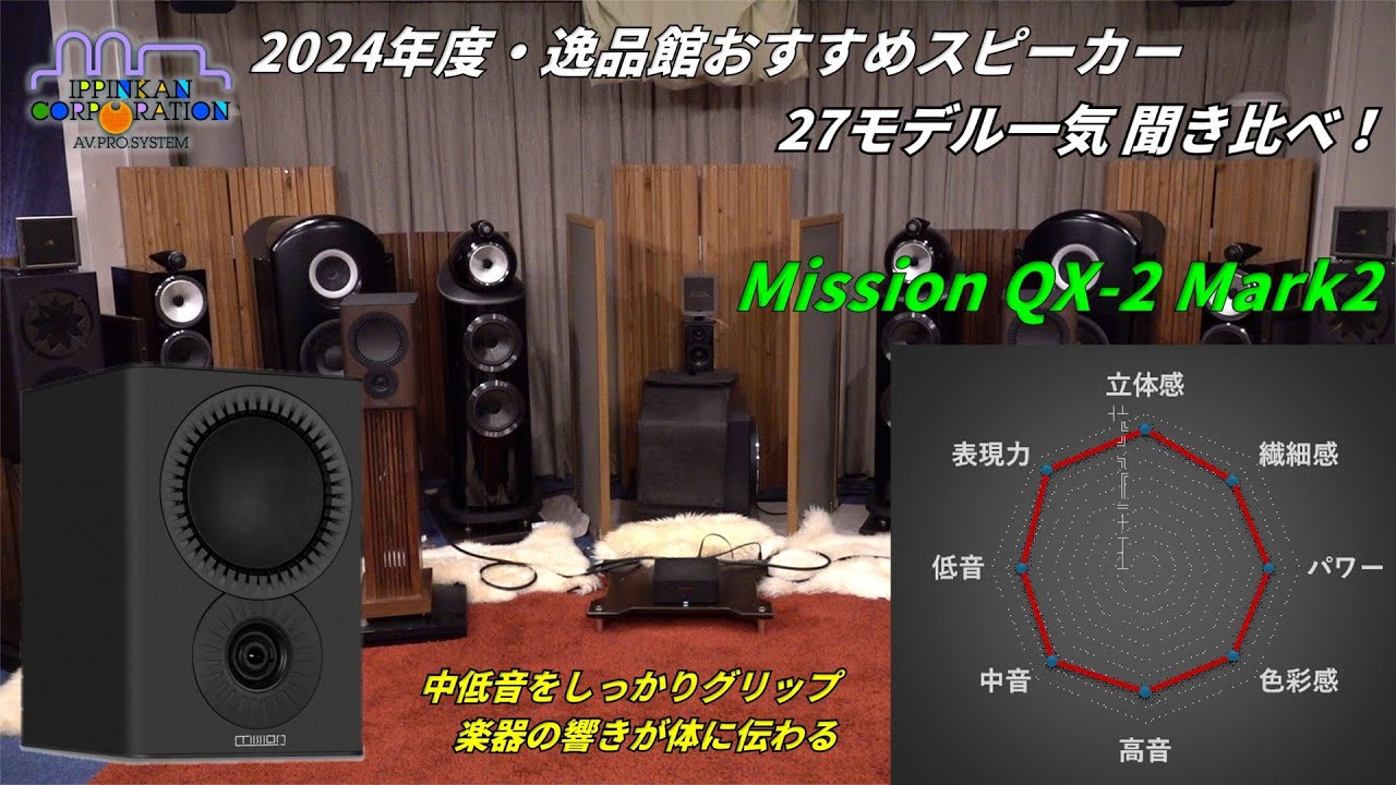 Mission QX-2 Mark2を聞いてみた「2024年度 27スピーカー聞き比べ」