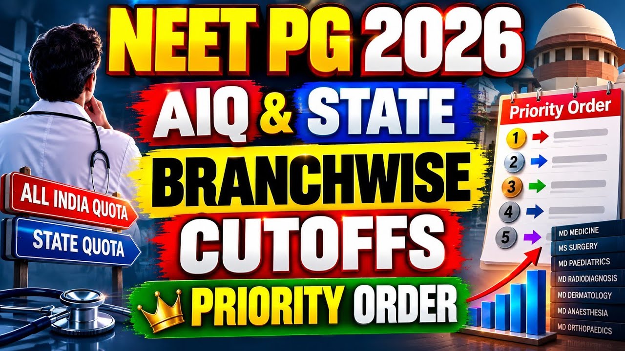 NEET PG 2026 | AIQ & State Branch-Wise Cutoffs + Priority Order Explained 🔥#neetpg 