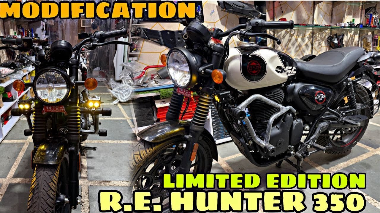 R E  HUNTER 350 Limited Edition me Modification Complete | Killer Looks | Crash Guard | Fog Light |