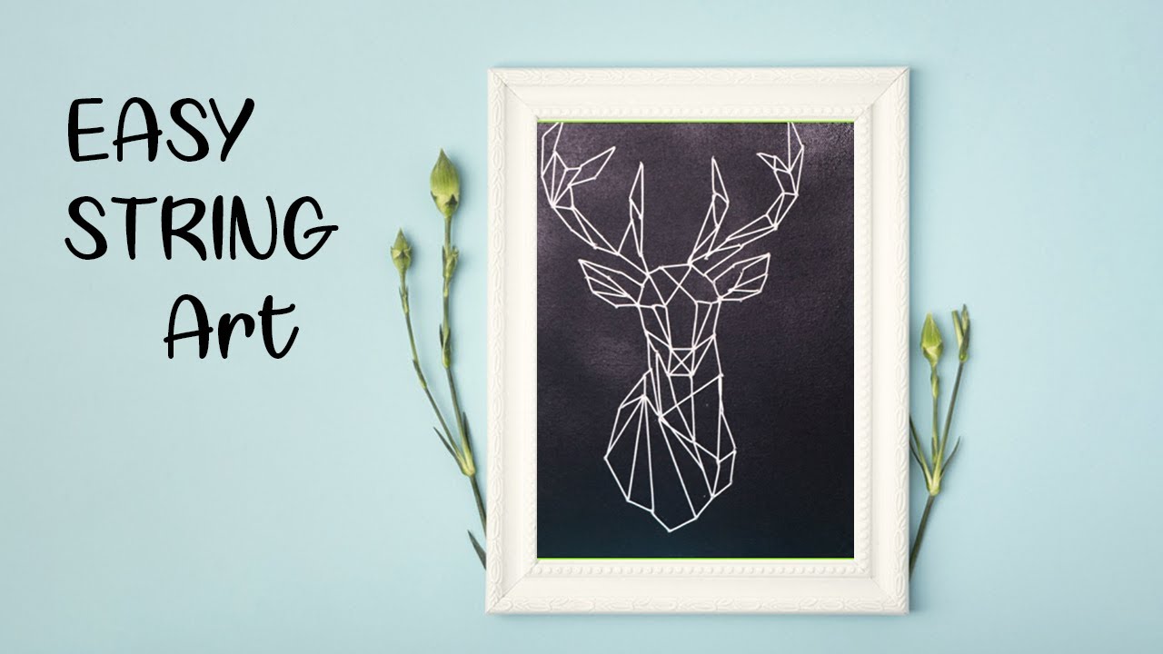 GEOMETRIC DEER STRING ART |  STRING ART |