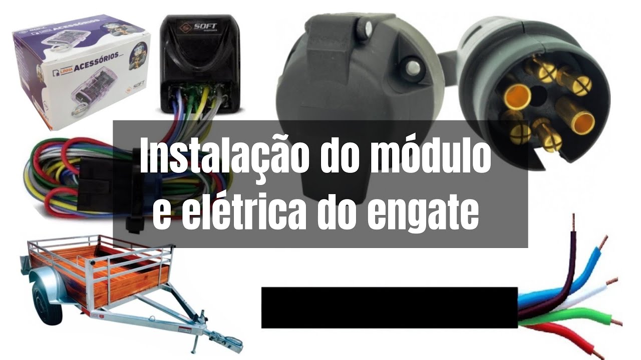 Como instalar fiação do engate e módulo de luz para engate - Fiat Punto 2016 (engate para reboque)