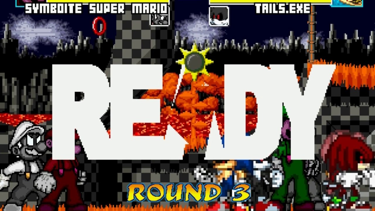 Mugen : Team Evil Mario and Symbiote Bros vs Team Sonic.EXE