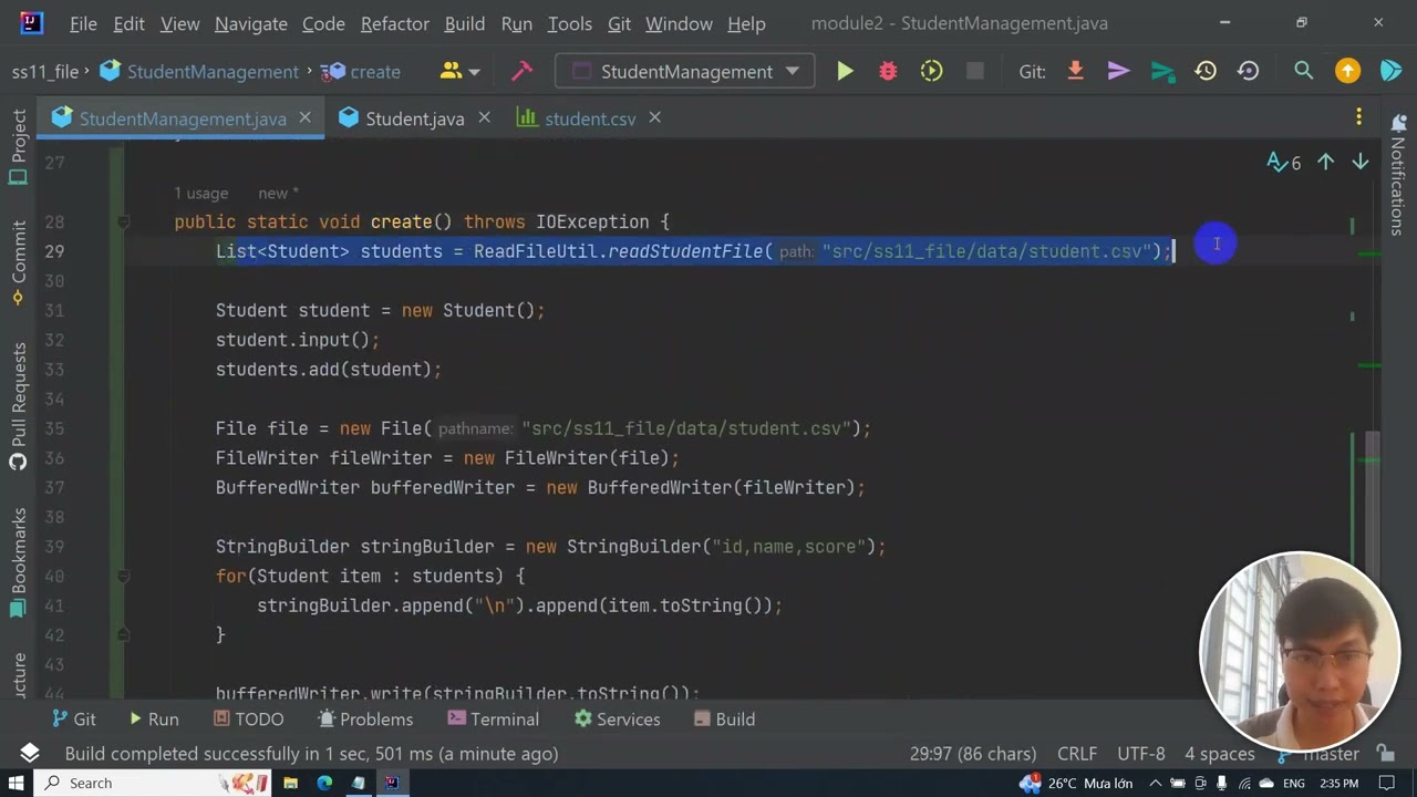 JAVA | OOP | 11. Quản lý học sinh | Thêm mới