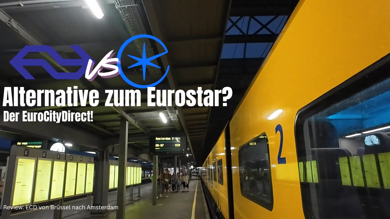 Der EuroCityDirect - Ich teste ihn!|ECD9523 Brüssel nach Amsterdam|Zugreview #16|SommerVLOG 2025 #12