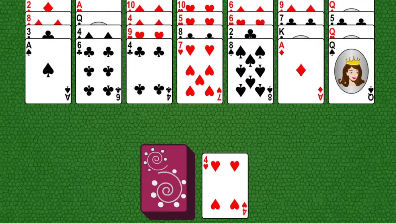 Пасьянс Гольф, карты Golf Solitaire, ♤ &hearts; ♢ ♧ разложить уровень, как играть