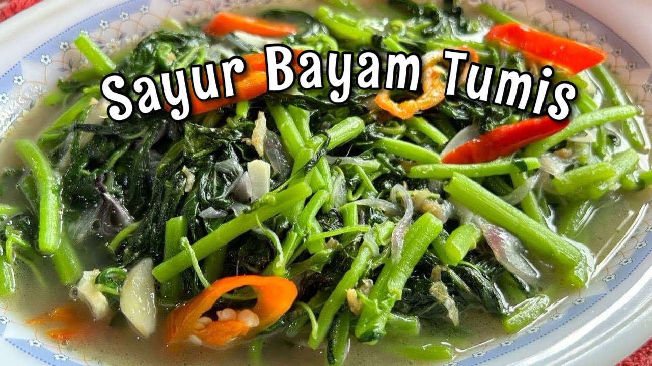 Sayur Bayam Tumis || SELERA KAMPUNG #sayurbayam