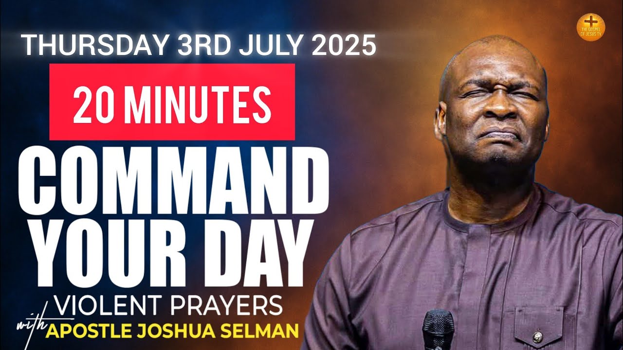 COMMAND YOUR DAY FIR OPEN DOORS - MIDNIGHT PRAYERS FOR THURSDAY, JULY 3RD 🔥| Apostle Joshua Selman
