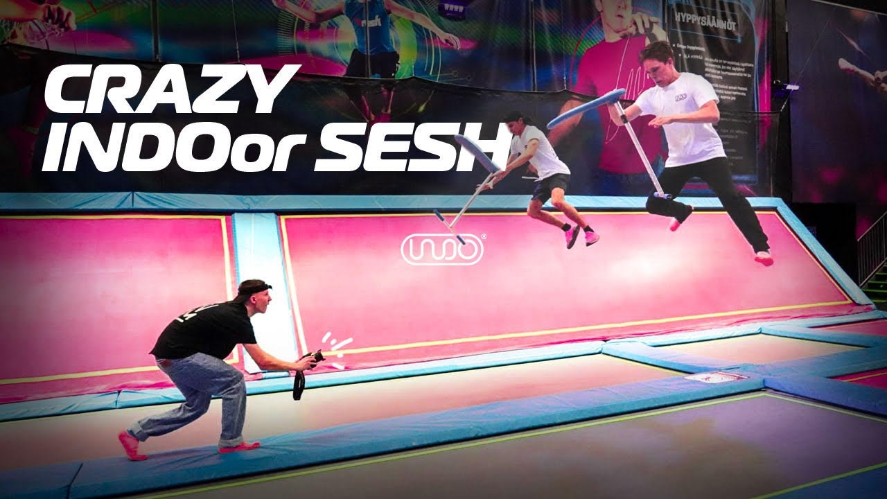 CRAZY TRAMPOLINE SCOOTER SESSION