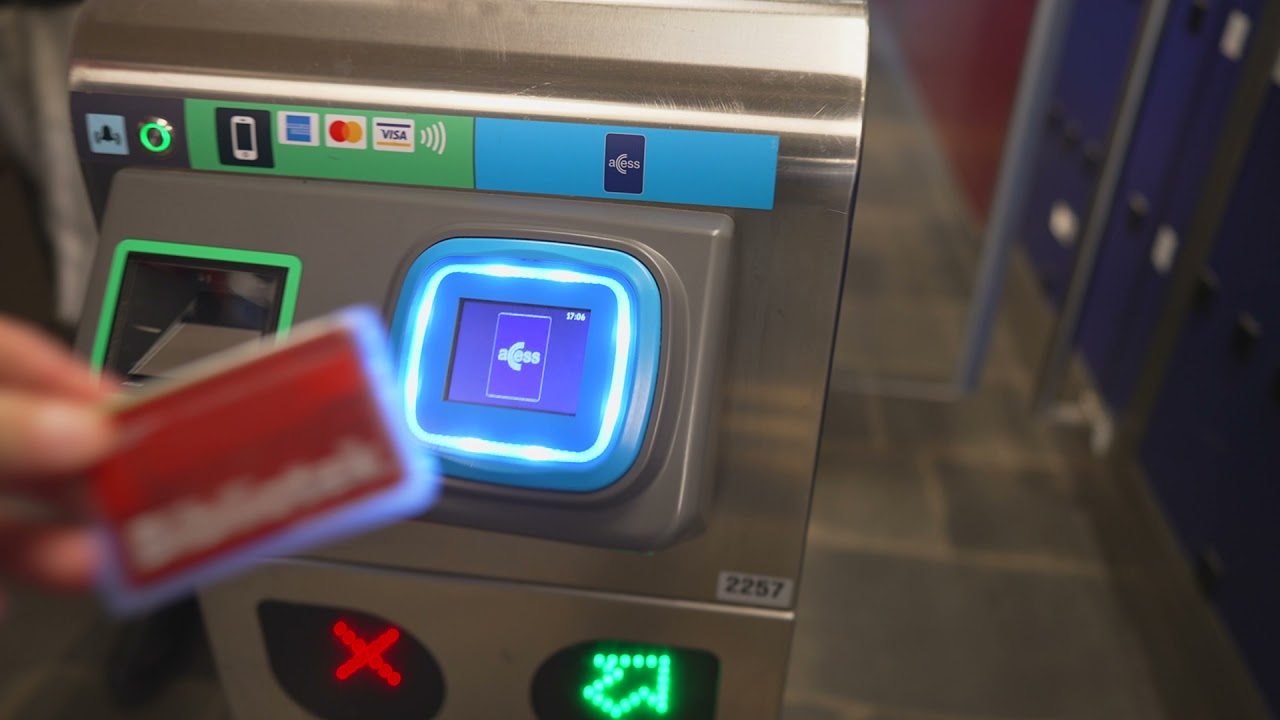 Sweden, Stockholm, Jordbro train station, KONE elevator