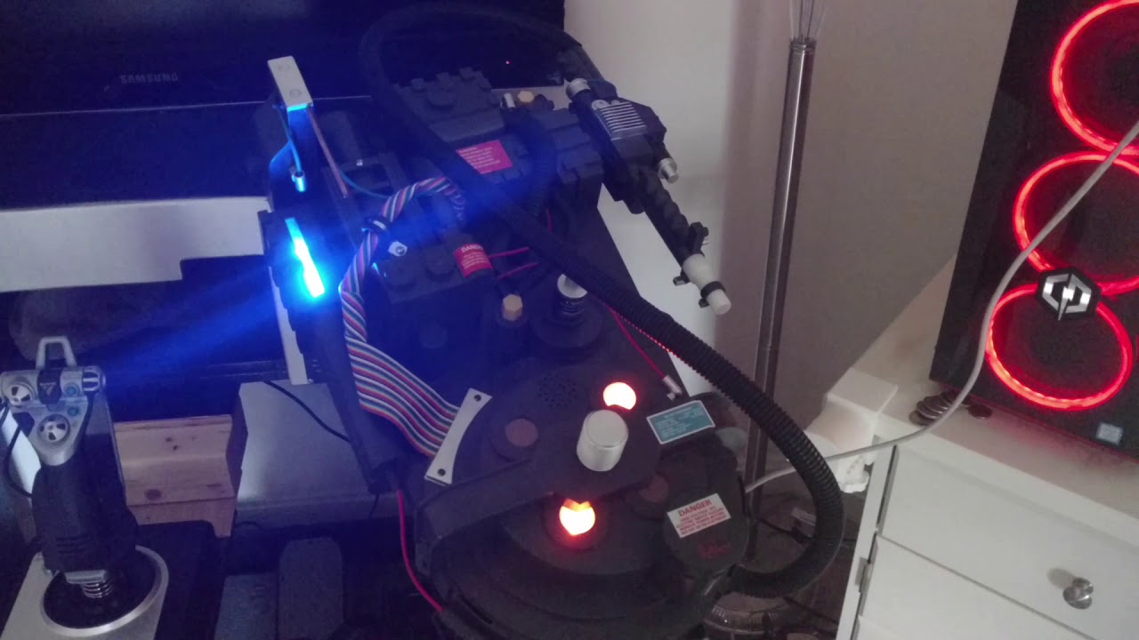 Spirit Halloween Ghostbusters Proton Pack Lighting Upgrade