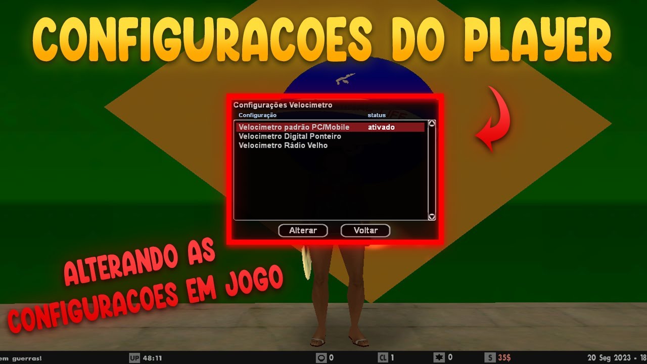 CONFIGURA&Ccedil;&Otilde;ES DO PLAYER - CRIMINAL LIFE RPG | GTA SAMP ANDROID PC