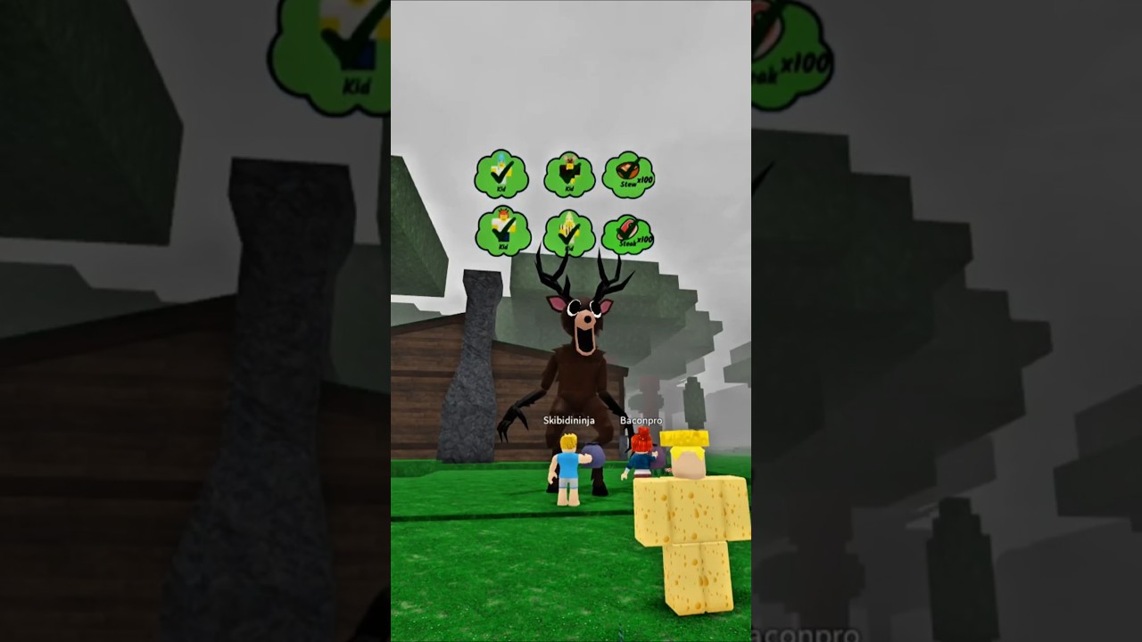 If you could tame the deer 😭 #roblox #99nights