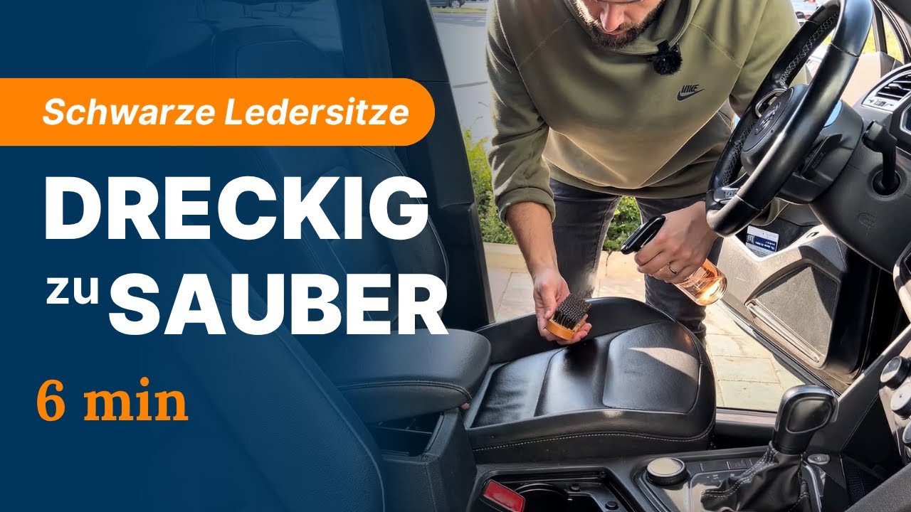 Schwarzen Ledersitz sauber kriegen? So geht’s!