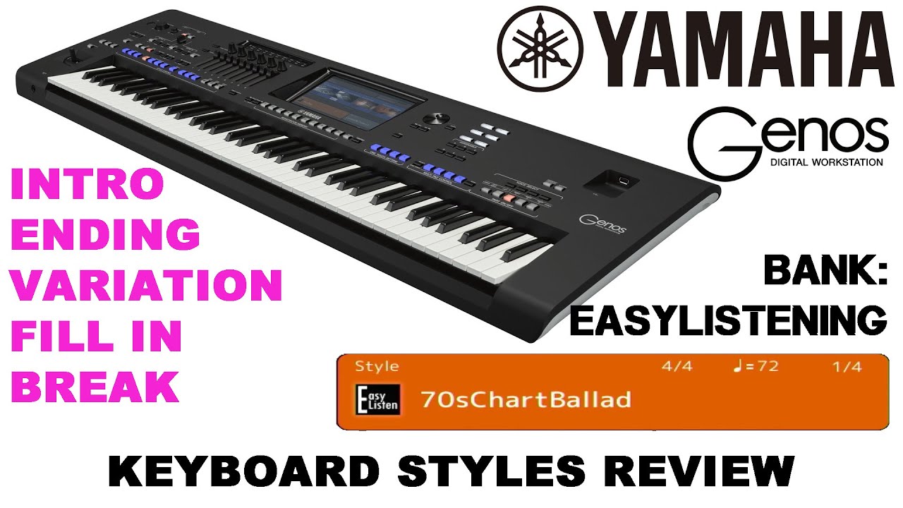 YAMAHA GENOS STYLE - EASYLISTENING - 70sChartBallad