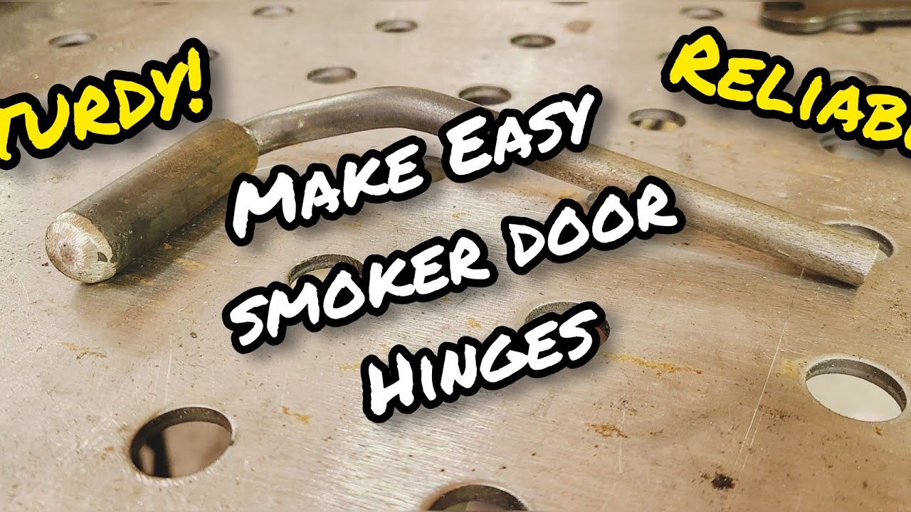 How to make smoker door hinges firebox door hinges