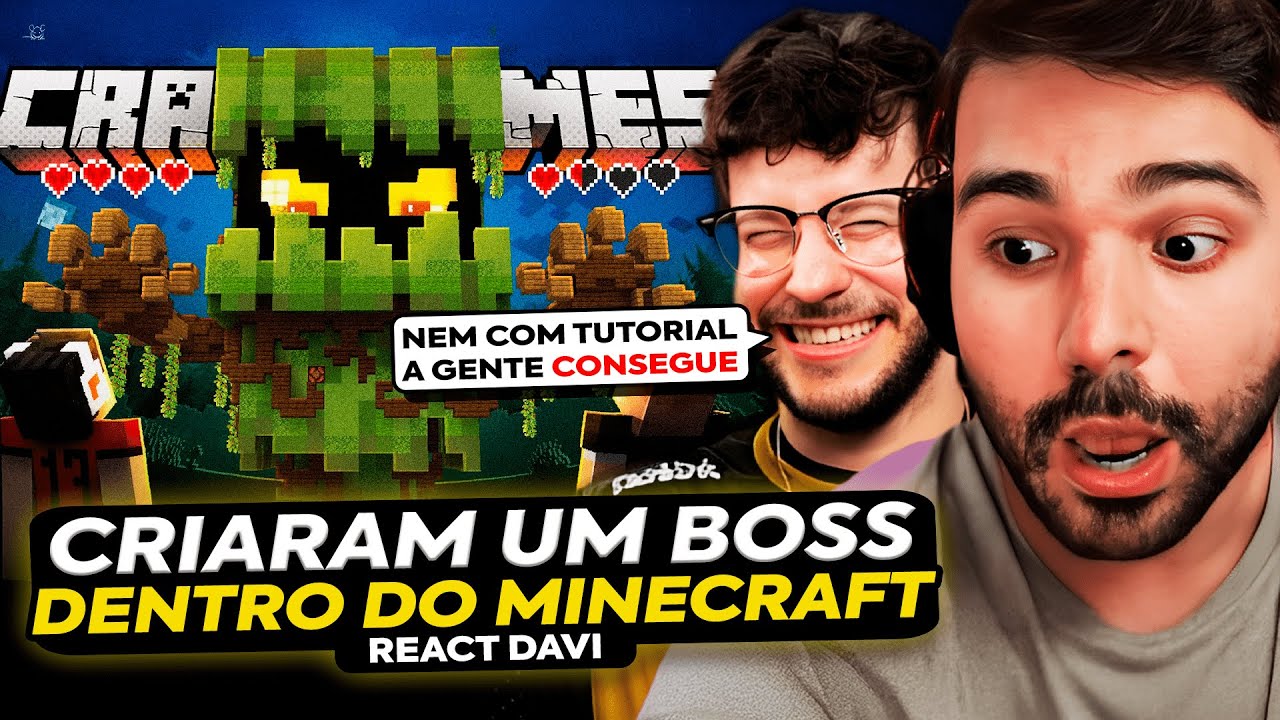 🚨 DAVI E VINICCIUS13 CONSTRUÍRAM UM SUPER BOSS COM REDSTONE! MINERVA E GREVTHAR REAGEM