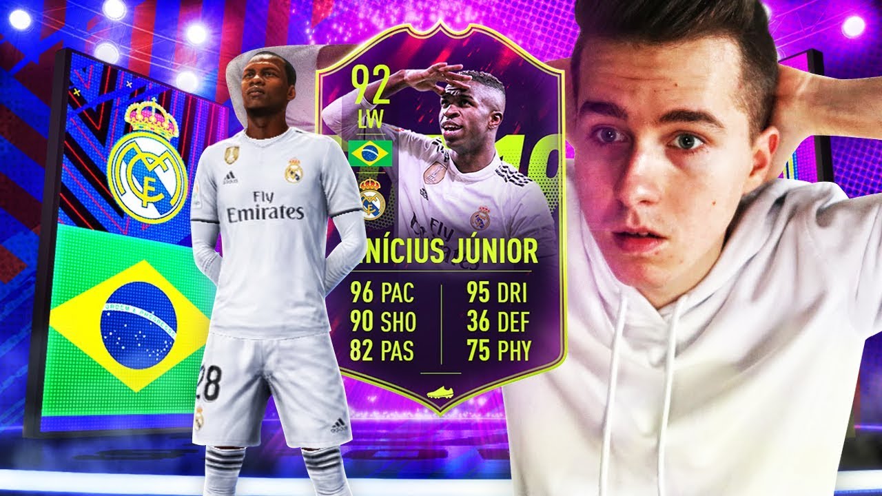 *92 OVERALL* VINICIUS JUNIOR PACK AND PLAY! | FIFA 19 ULTIMATE TEAM