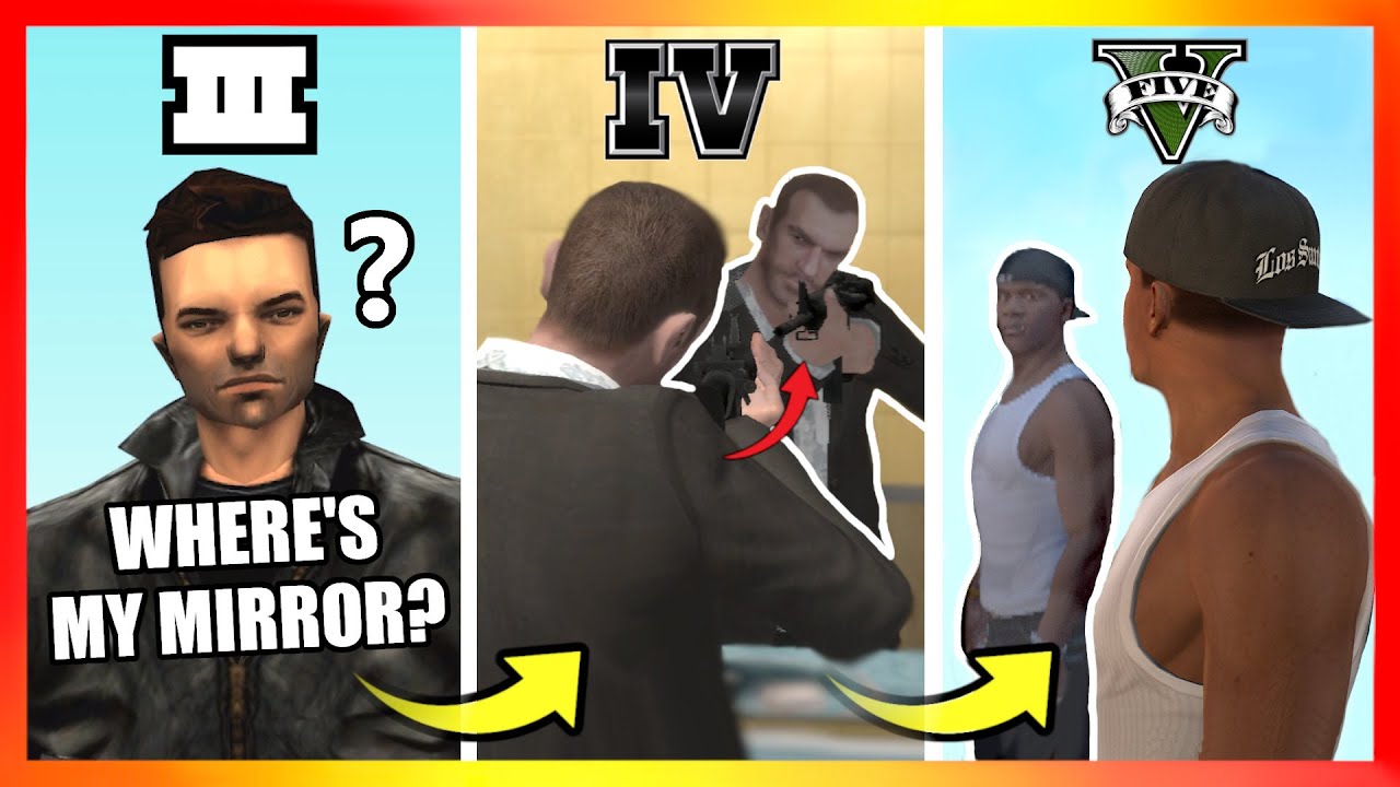 Evolution of MIRRORS LOGIC in GTA Games! (GTA 3 → GTA 5)